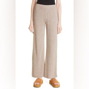 Vince Ribbed Lounge Wool Blend Pants In Heather Birch
